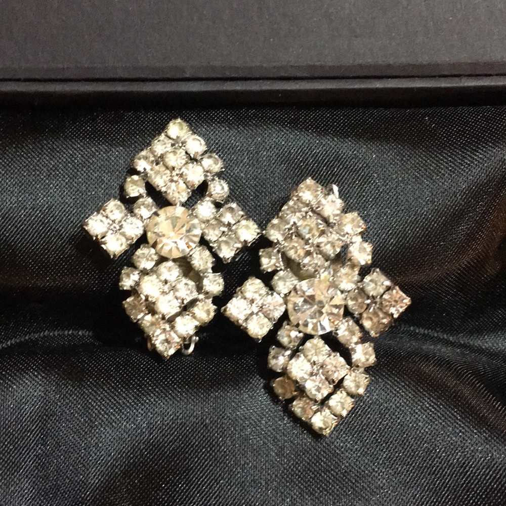 Vintage Rhinestone Earrings